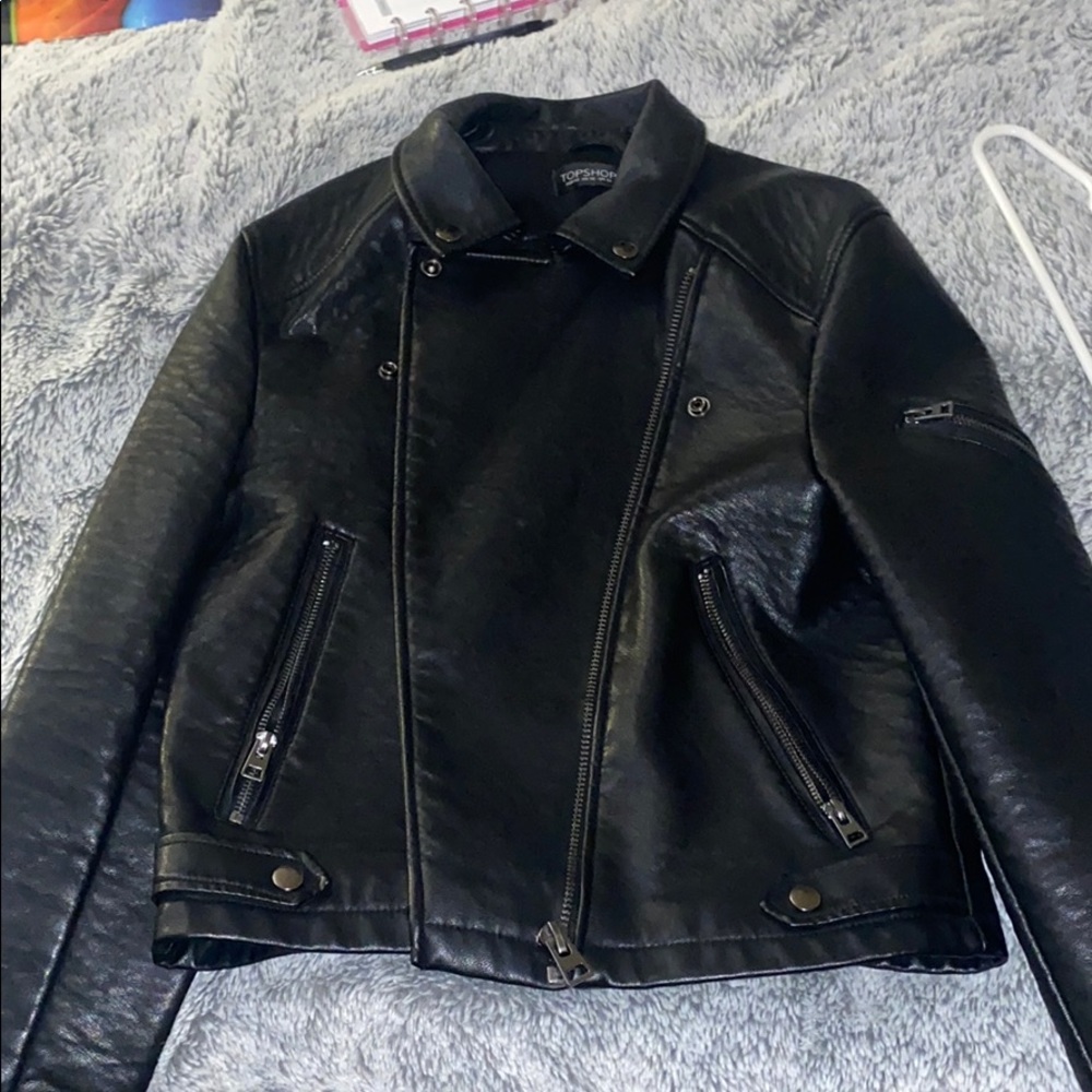 Topshop leather jacket